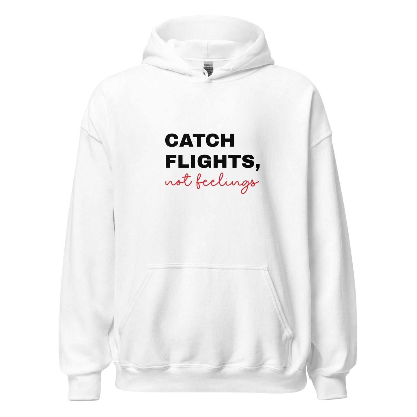 Unisex Hoodie - CATCH FLIGHTS, not feelings - Premium from Aussie CartFiller - Just $40! Shop now at Aussie CartFiller